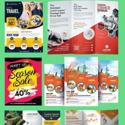  An assortment of travel brochure templates featuring different styles and formats for effective marketing and presentation.