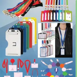 Various lanyards and lanyard holders arranged side by side, highlighting their unique designs and materials.<br />
